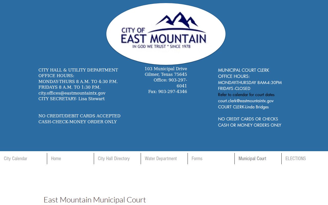 East Mountain court docket route and failure-to-appear notice